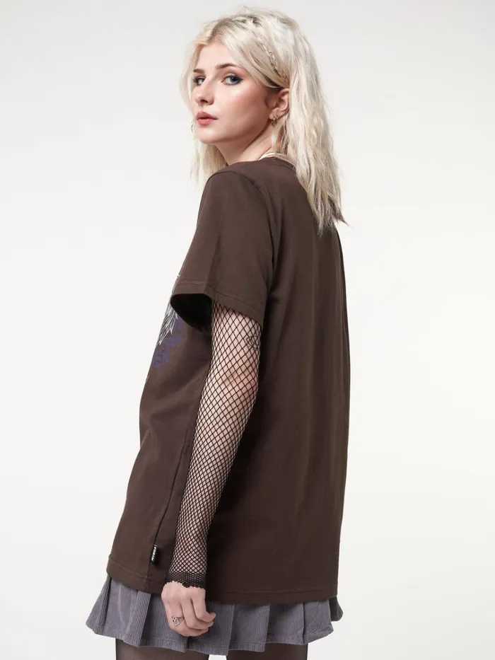 Clothing Winged Cross Brown Tshirt Minga London Graphic Tees