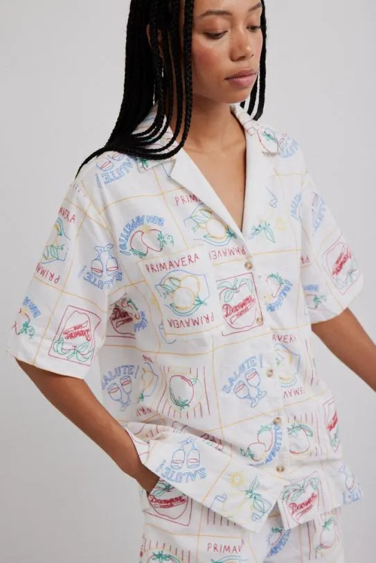 Coords Women Damson Madder Buon Appetito Shirt