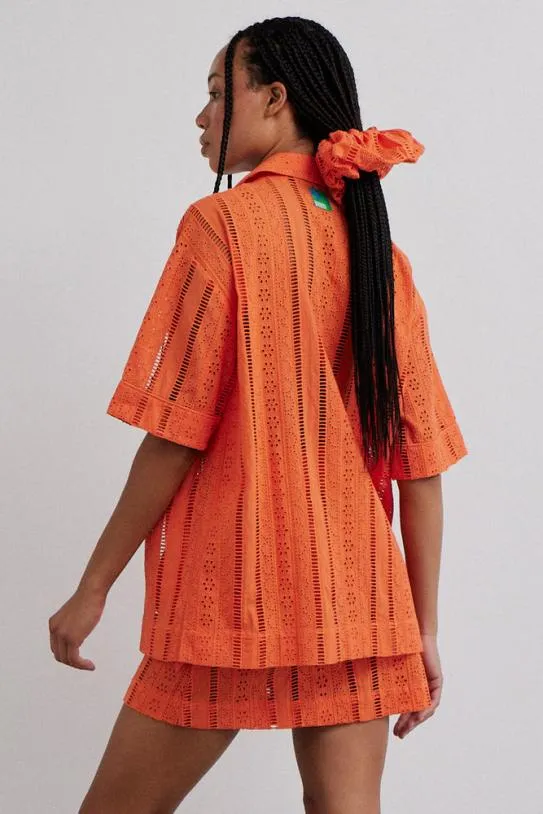 Coords Women Damson Madder Chlo Shirt 8211 Orange Broderie