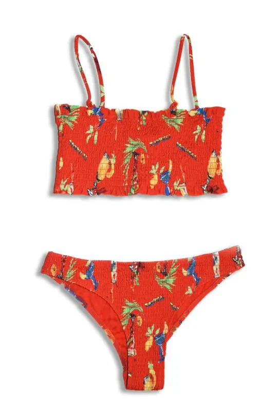 Coords Women Damson Madder Hettie Shirred Bikini Top 8211 Cocktails