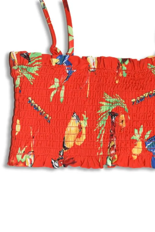Coords Women Damson Madder Hettie Shirred Bikini Top 8211 Cocktails