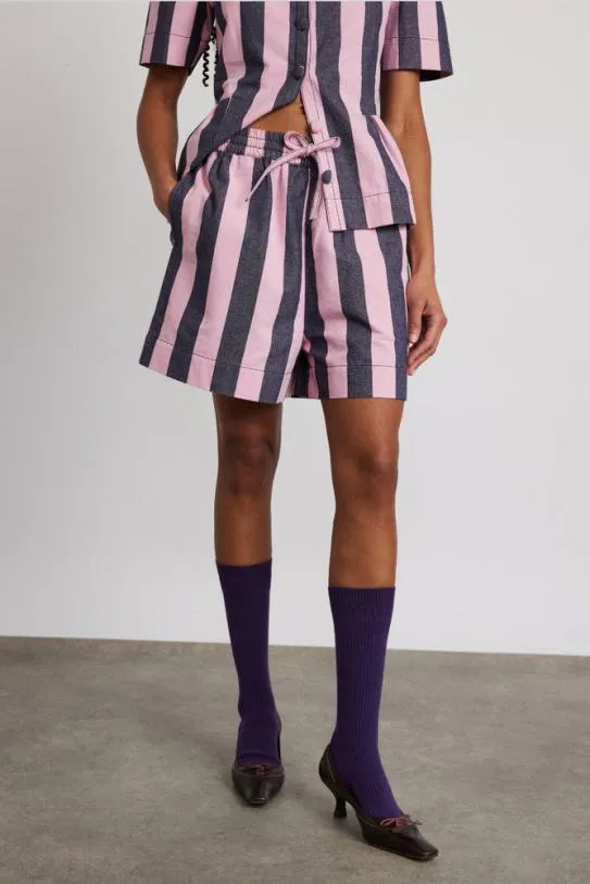 Coords Women Damson Madder Rafe Shorts 8211 Blue Pink Stripe