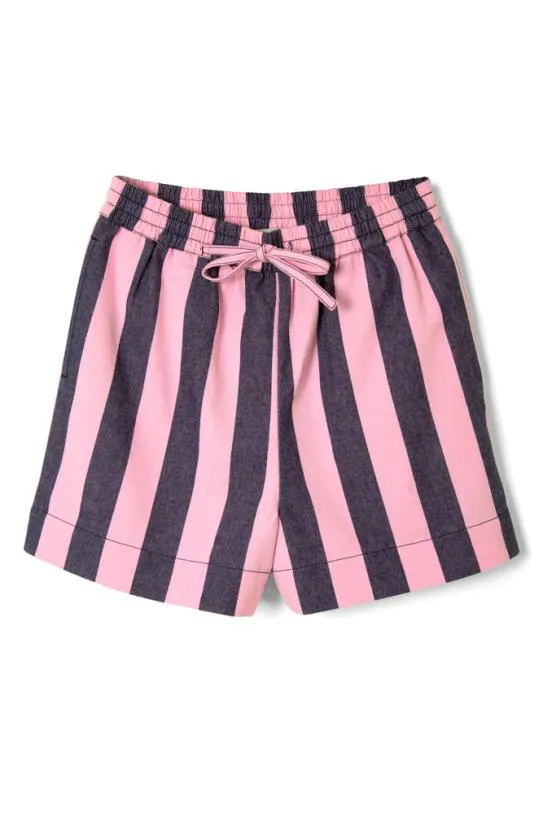 Coords Women Damson Madder Rafe Shorts 8211 Blue Pink Stripe