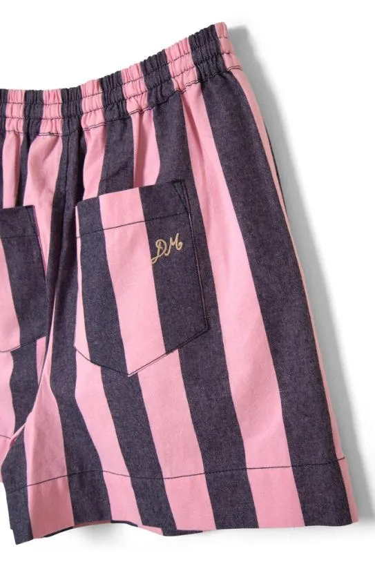 Coords Women Damson Madder Rafe Shorts 8211 Blue Pink Stripe