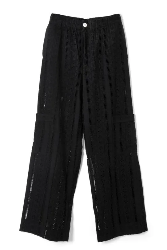 Coords Women Damson Madder Vacation Pants 8211 Black Broderie