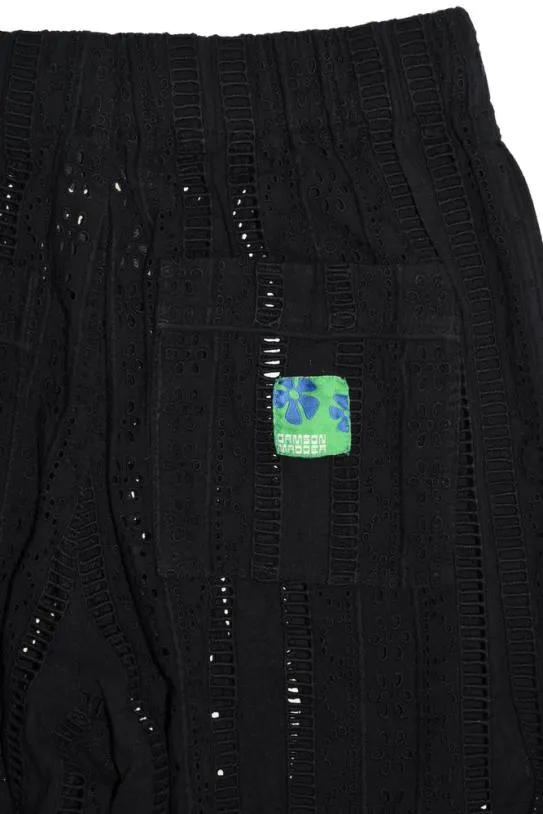 Coords Women Damson Madder Vacation Pants 8211 Black Broderie