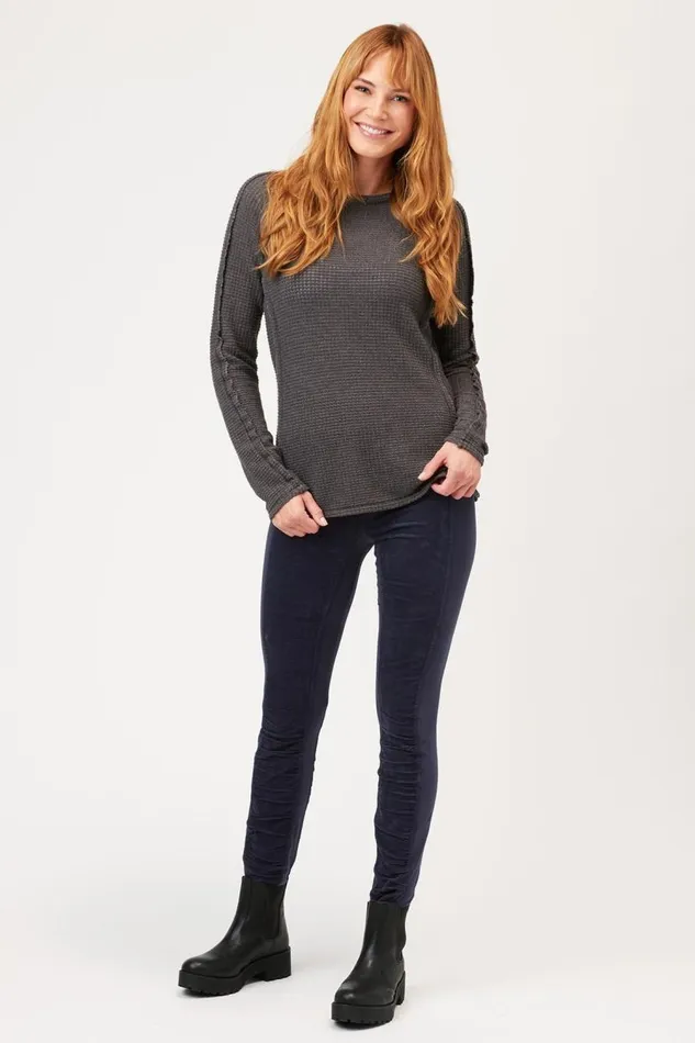 Cord Oslo Legging Navy Clothing XCVI Leggings
