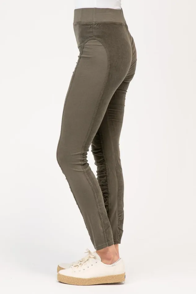 Cord Oslo Legging Olive Clothing XCVI Leggings