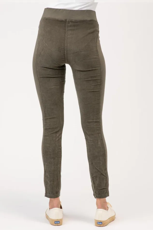 Cord Oslo Legging Olive Clothing XCVI Leggings