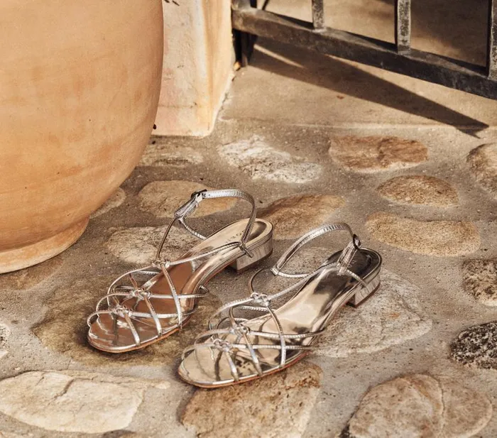 CORSICA SANDAL Silver Shop DEN Footwear
