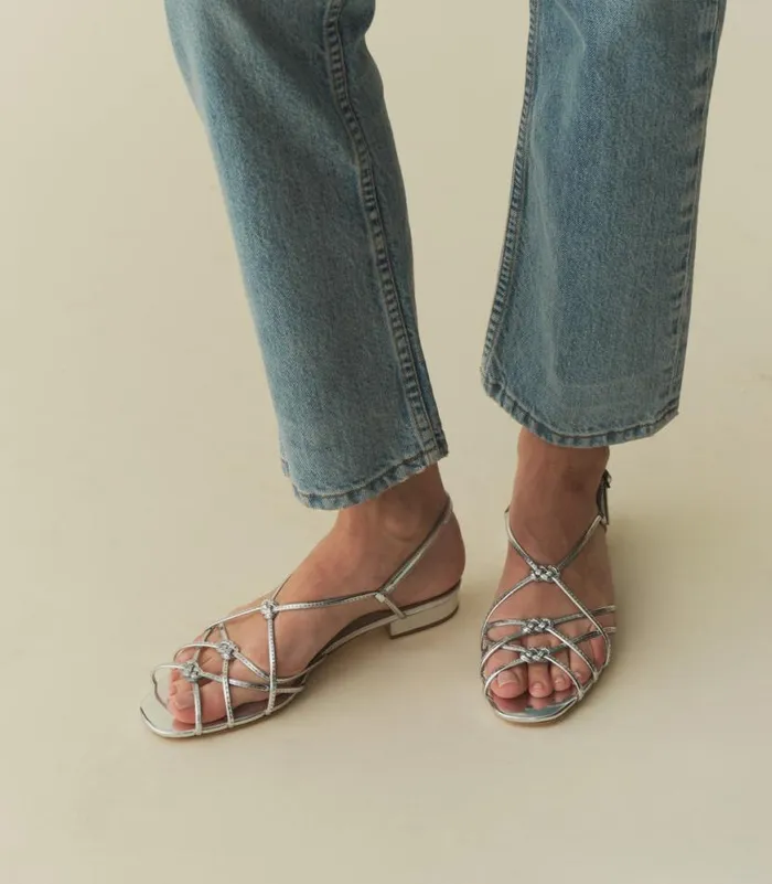 CORSICA SANDAL Silver Shop DEN Footwear