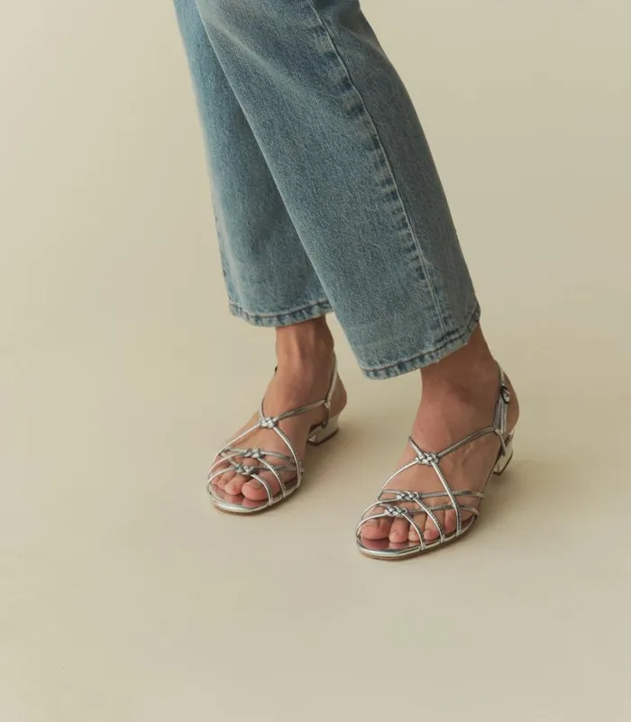 CORSICA SANDAL Silver Shop DEN Footwear
