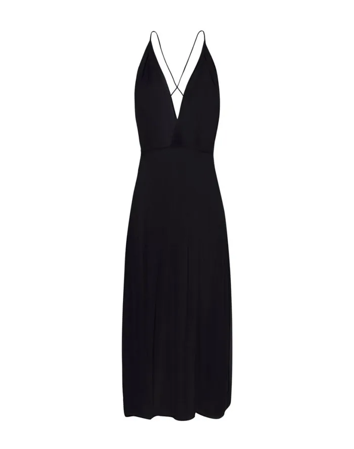 Cover Ups Women ViX Paula Hermanny Amalia Long Cover Up 8211 Black