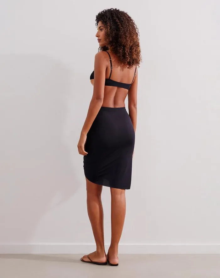 Cover Ups Women ViX Paula Hermanny Bela Skirt 8211 Black