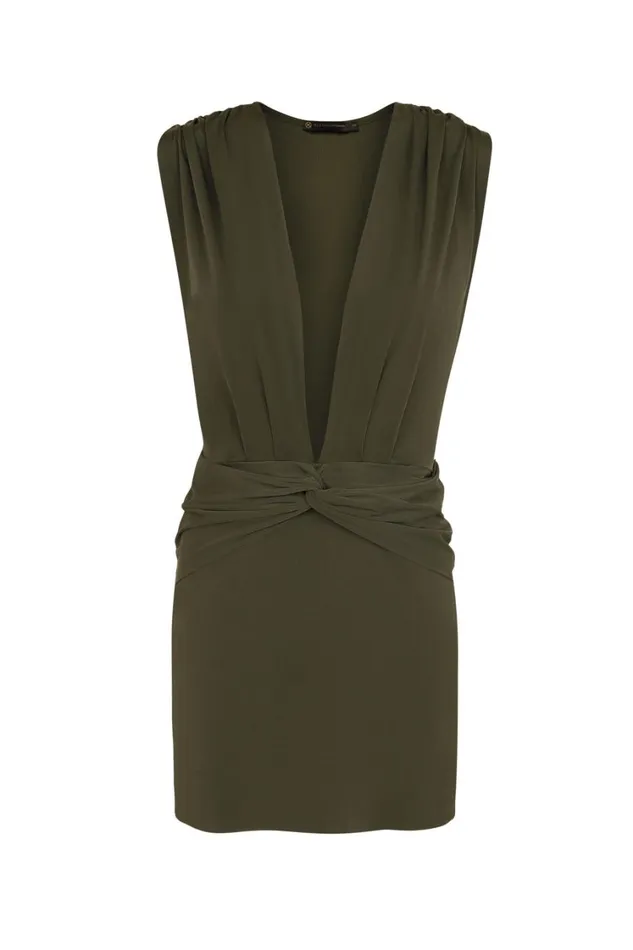 Cover Ups Women ViX Paula Hermanny Cindy Short Cover Up 8211 Evergreen