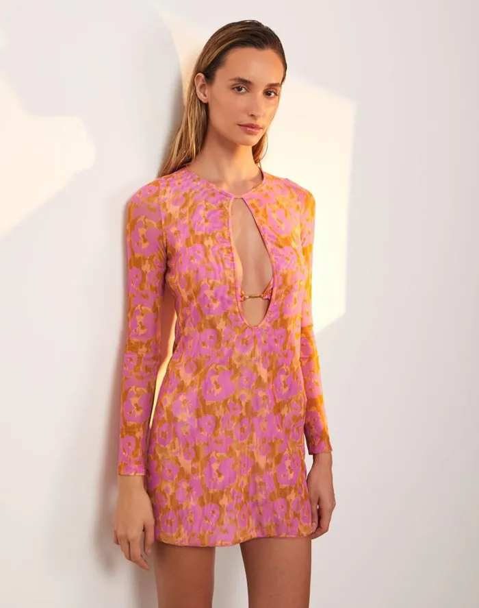 Cover Ups Women ViX Paula Hermanny Cleo Short Cover Up 8211 Mosqueta