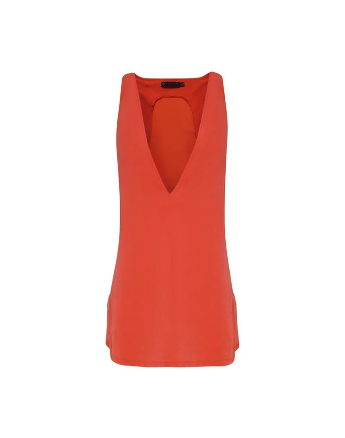 Cover Ups Women ViX Paula Hermanny Dani Short Cover Up 8211 Tomato
