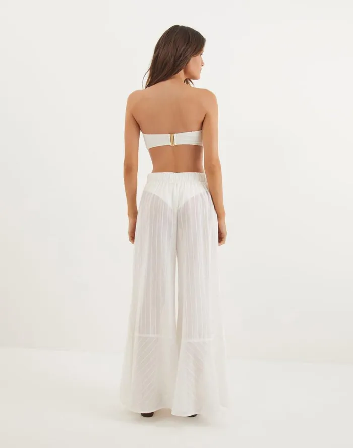Cover Ups Women ViX Paula Hermanny Getty Pants 8211 Off White