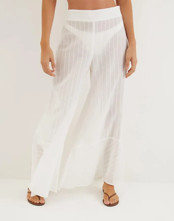 Cover Ups Women ViX Paula Hermanny Getty Pants 8211 Off White