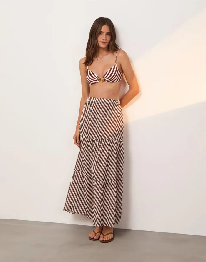 Cover Ups Women ViX Paula Hermanny Helen Long Skirt 8211 Boardwalk