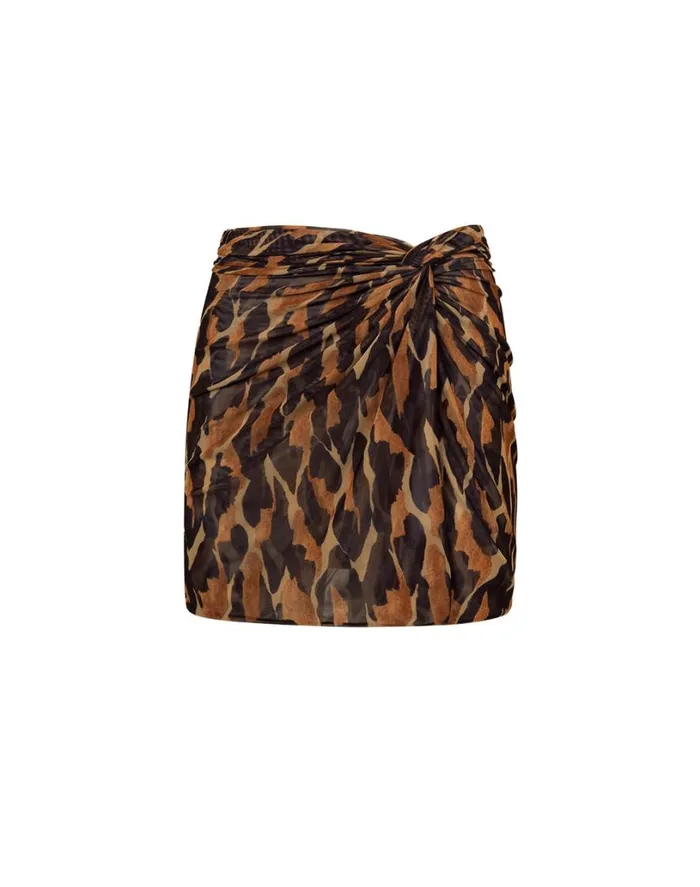 Cover Ups Women ViX Paula Hermanny Karen Mini Pareo Skirt 8211 Camu