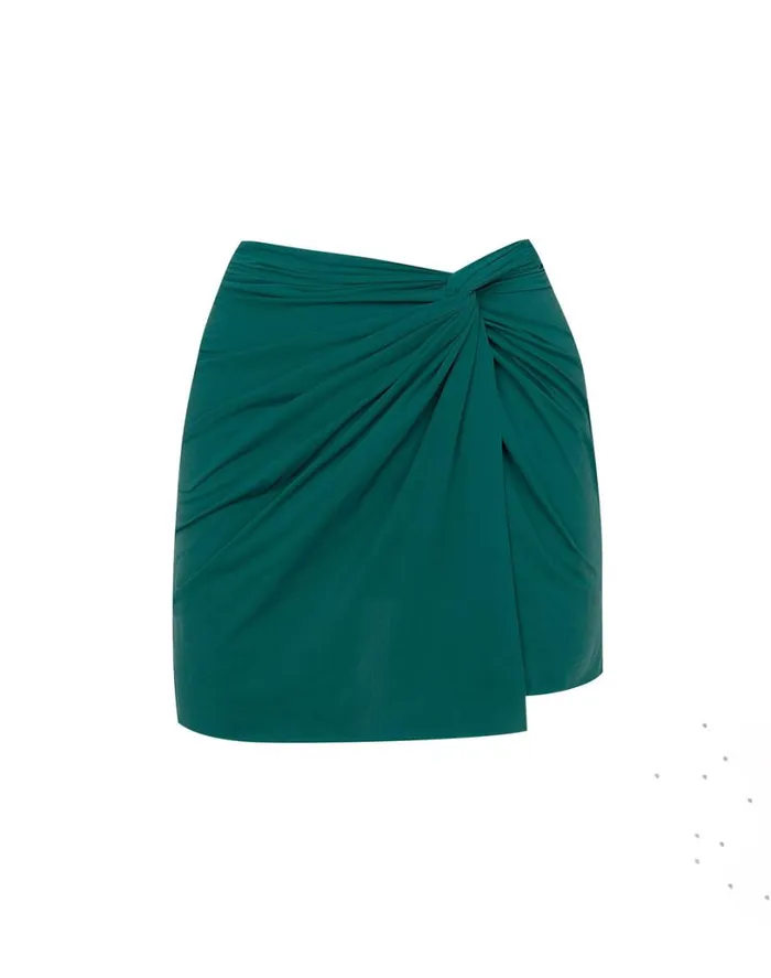 Cover Ups Women ViX Paula Hermanny Karen Mini Pareo Skirt 8211 Jasper