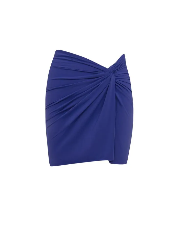 Cover Ups Women ViX Paula Hermanny Karen Mini Pareo Skirt 8211 Lazuli
