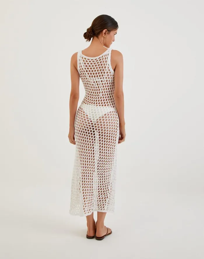 Cover Ups Women ViX Paula Hermanny Knit Nicole Long Cover Up 8211 Off White