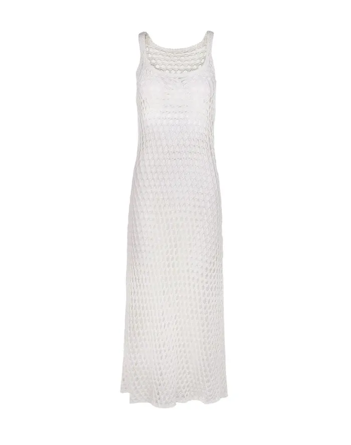 Cover Ups Women ViX Paula Hermanny Knit Nicole Long Cover Up 8211 Off White