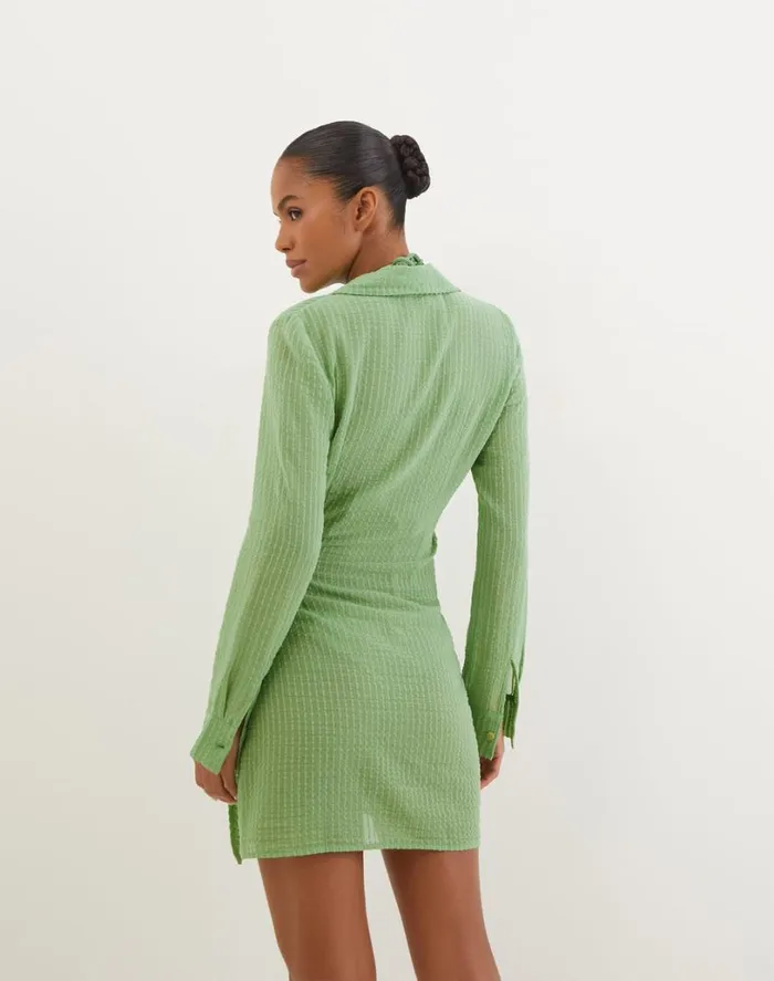 Cover Ups Women ViX Paula Hermanny Lia Short Cover Up 8211 Aloe