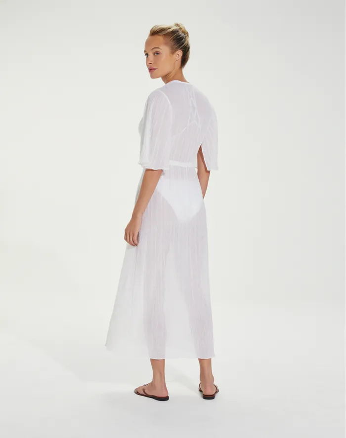 Cover Ups Women ViX Paula Hermanny Long Malia Caftan 8211 White