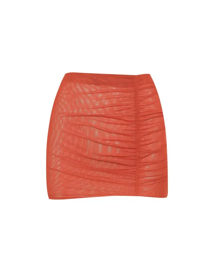 Cover Ups Women ViX Paula Hermanny Lynn Mini Skirt 8211 Grapefruit