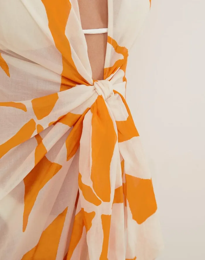 Cover Ups Women ViX Paula Hermanny Sasha Long Cover Up 8211 Bossa Sunset