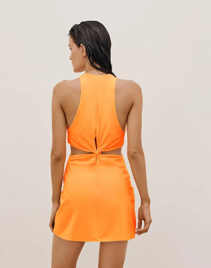 Cover Ups Women ViX Paula Hermanny Tracy Short Cover Up 8211 Mandarin