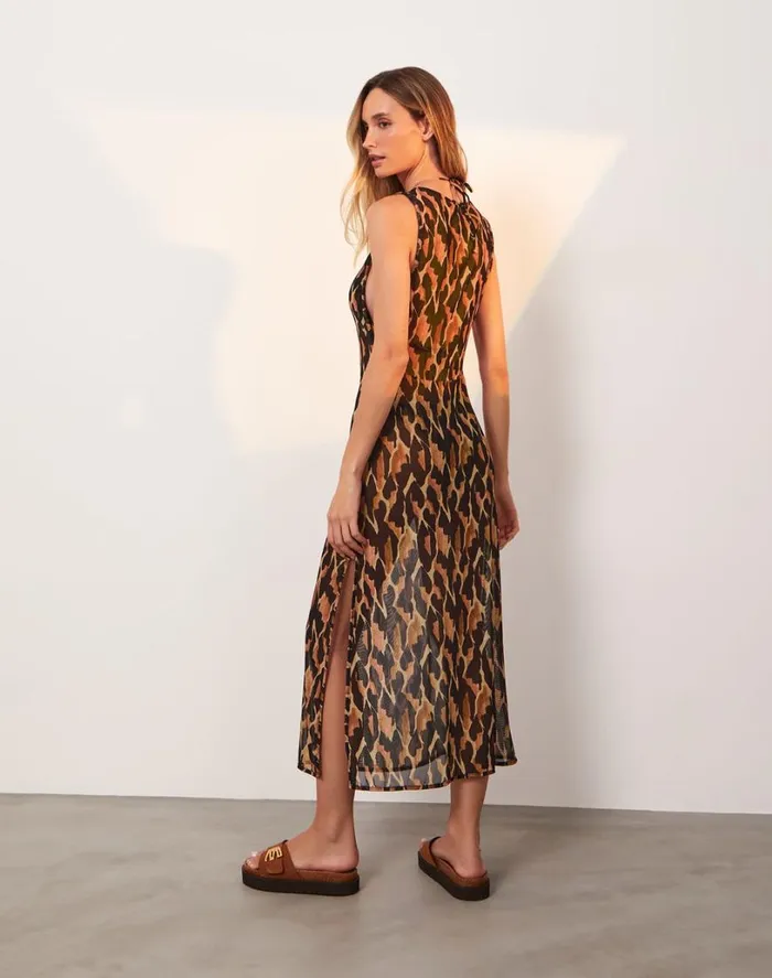Cover Ups Women ViX Paula Hermanny Twist Long Cover Up 8211 Camu