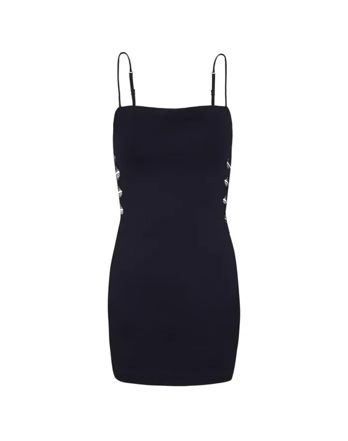 Cover Ups Women ViX Paula Hermanny Zoe Short Dress 8211 Black