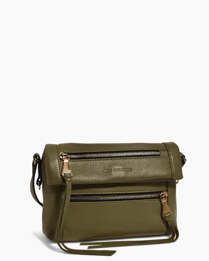 Crosstown Double Entry Crossbody Kelp Women Aimee Kestenberg Crossbody Bags