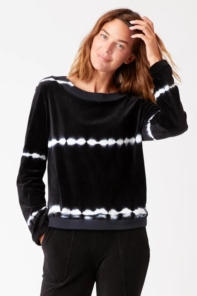 Dakota Pullover Sequence Wash Obsidian Clothing XCVI Sweatshirts