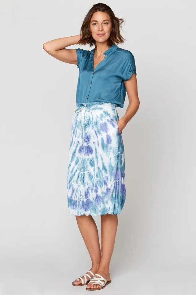 Damiko Balloon Skirt Quire Wash Wave Break Clothing XCVI Skirts