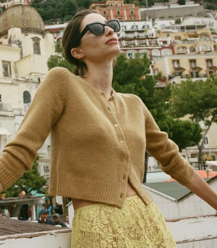DANAE CARDIGAN Teak Shop DEN Knitwear