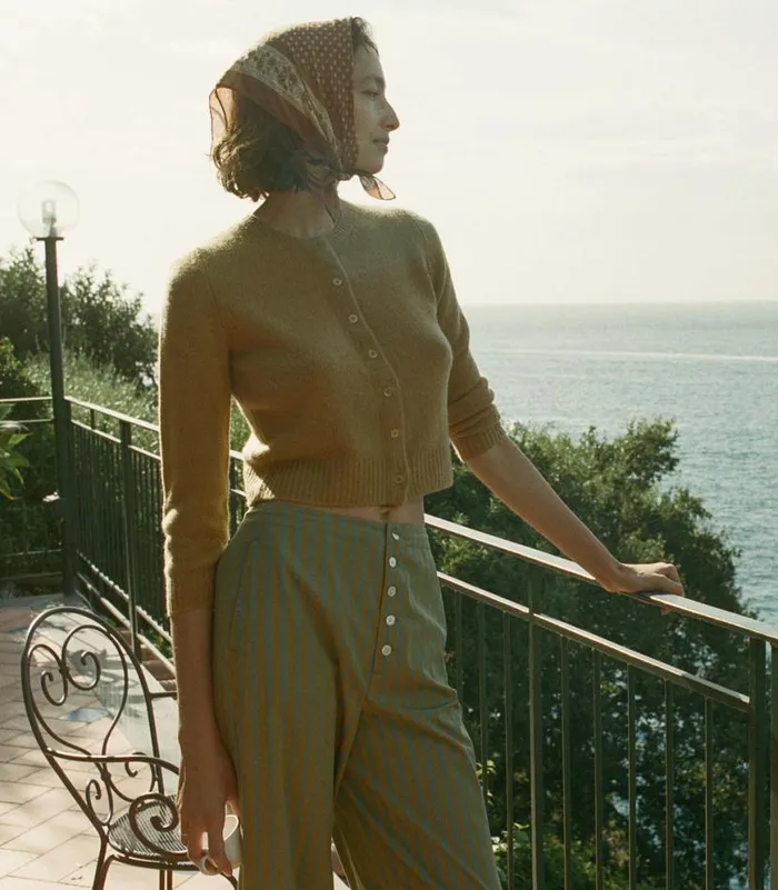 DANAE CARDIGAN Teak Shop DEN Knitwear