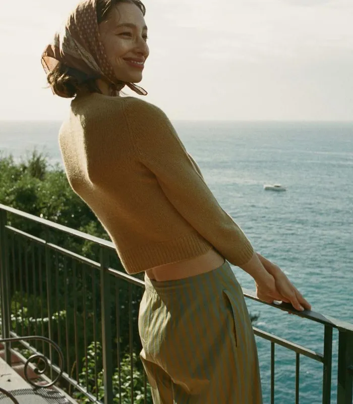 DANAE CARDIGAN Teak Shop DEN Knitwear