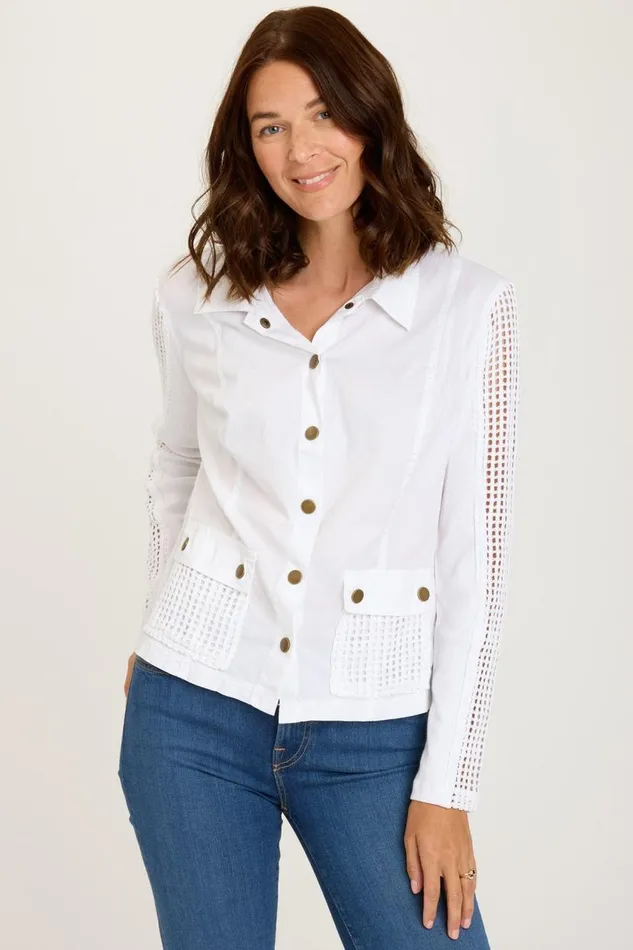 Danica Jacket White Clothing XCVI Jackets