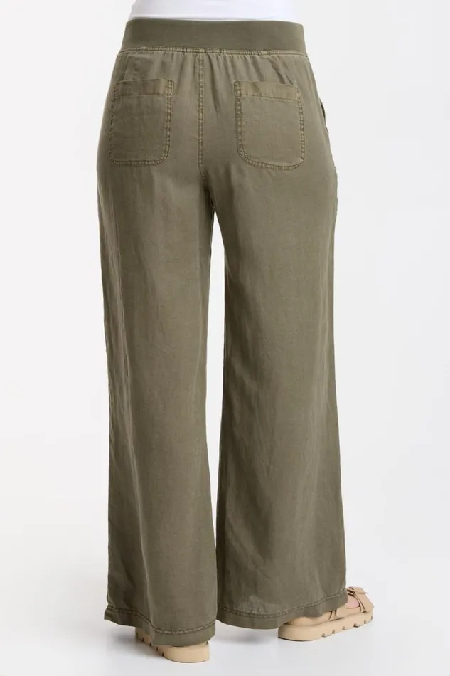 Darja Wide Leg Kombu Pigment Clothing XCVI Pants