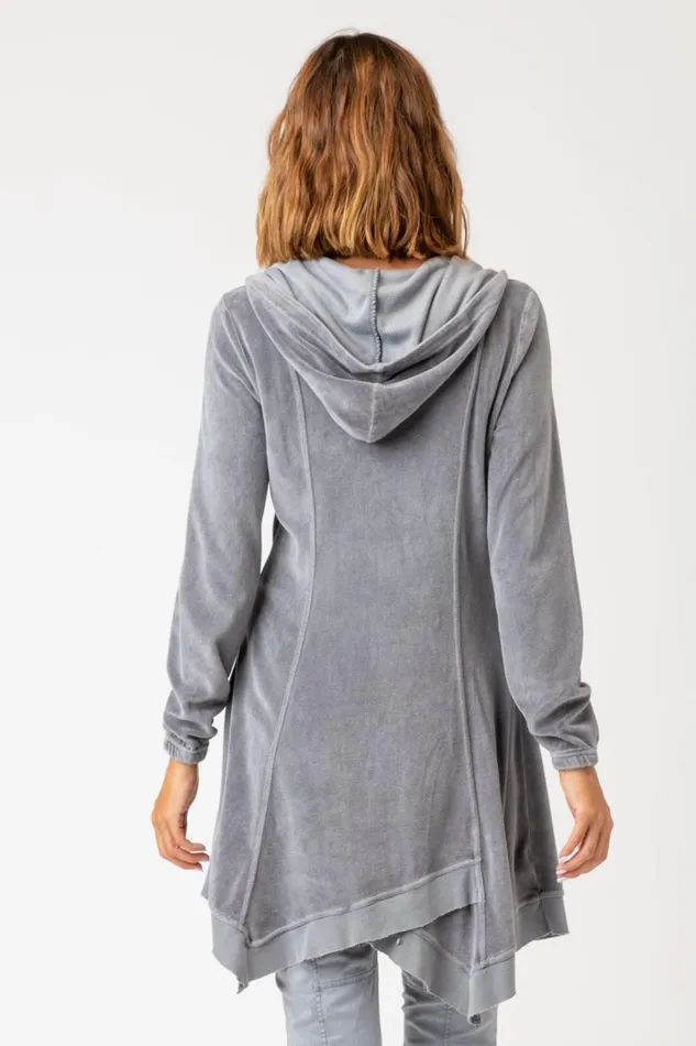 Demitra Hooded Jacket Quarry Pigment Clothing XCVI Jackets