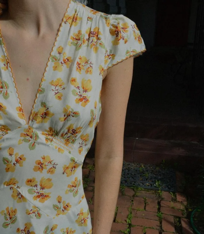 DIANNE DRESS Amber Frolicking Floral Shop DEN Dresses