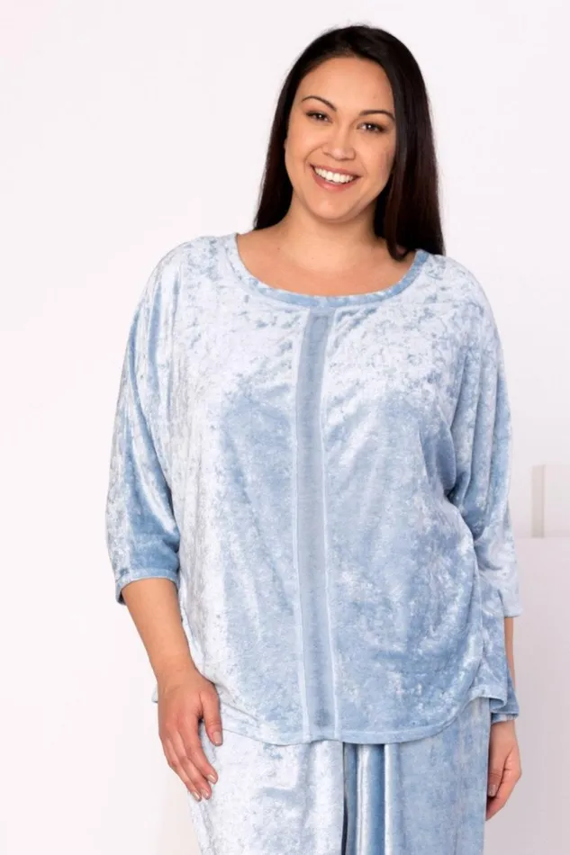 Dona Top Cold Wash Blue Clothing XCVI Sweatshirts