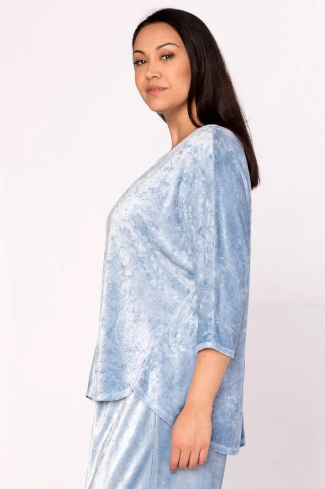 Dona Top Cold Wash Blue Clothing XCVI Sweatshirts