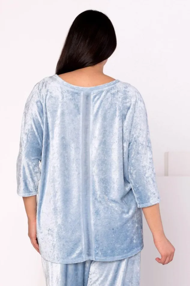 Dona Top Cold Wash Blue Clothing XCVI Sweatshirts