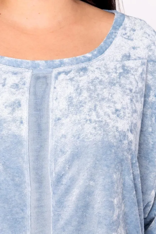 Dona Top Cold Wash Blue Clothing XCVI Sweatshirts